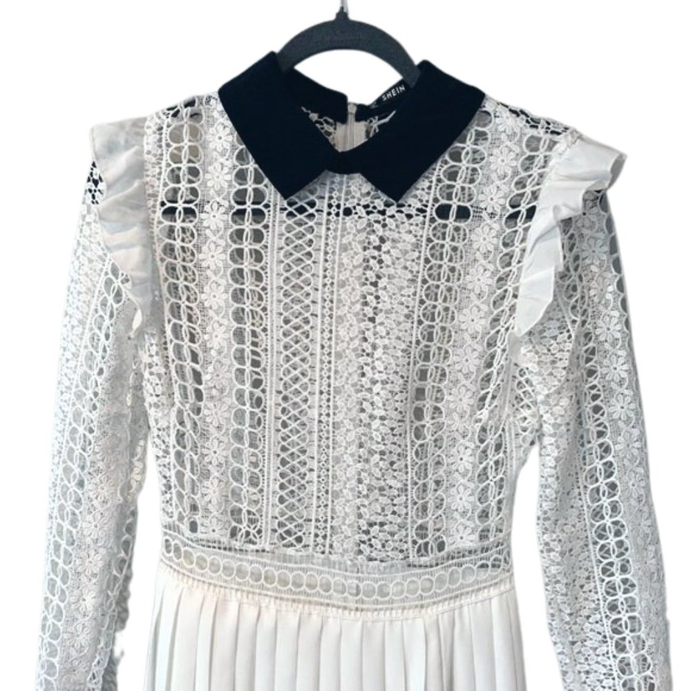 Lace and Chiffon Maxi Dress